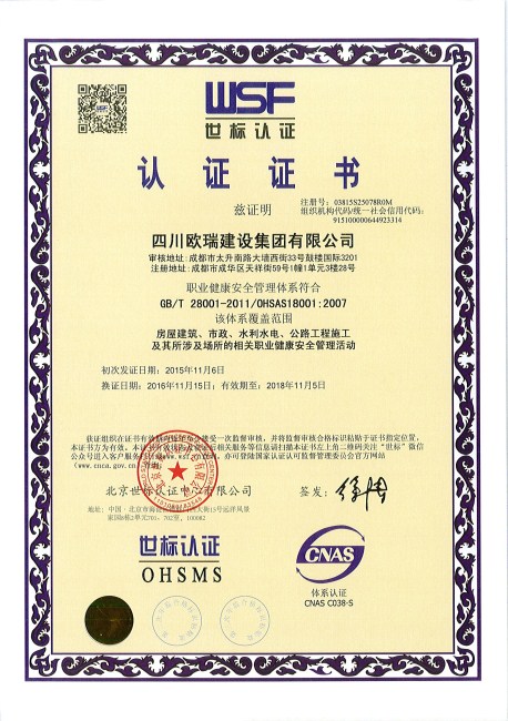 NG体育集团世标认证HSMS